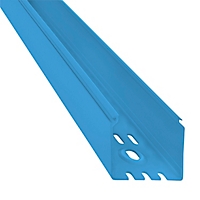 ABB / Thomas & Betts Solid Wall Duct; 1.75" Width; 2.10" Height; Intrinsic Blue; 6 ft. Length; w/out Cover